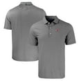 thumbnail image 1 of Men's Cutter & Buck  Black/White Utah Utes Big & Tall Forge Eco Double Stripe Stretch Recycled Polo, 1 of 3