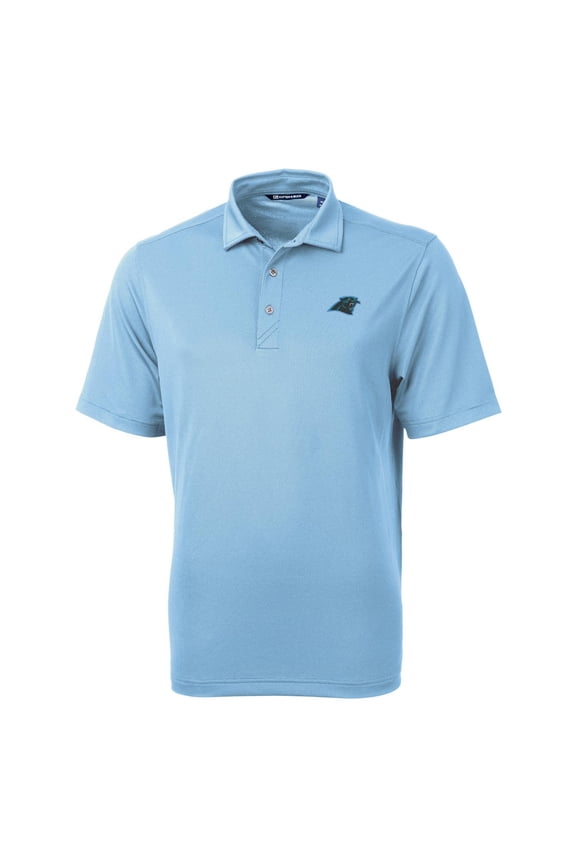 Men's Cutter & Buck Blue Carolina Panthers Virtue Eco Pique Recycled Polo