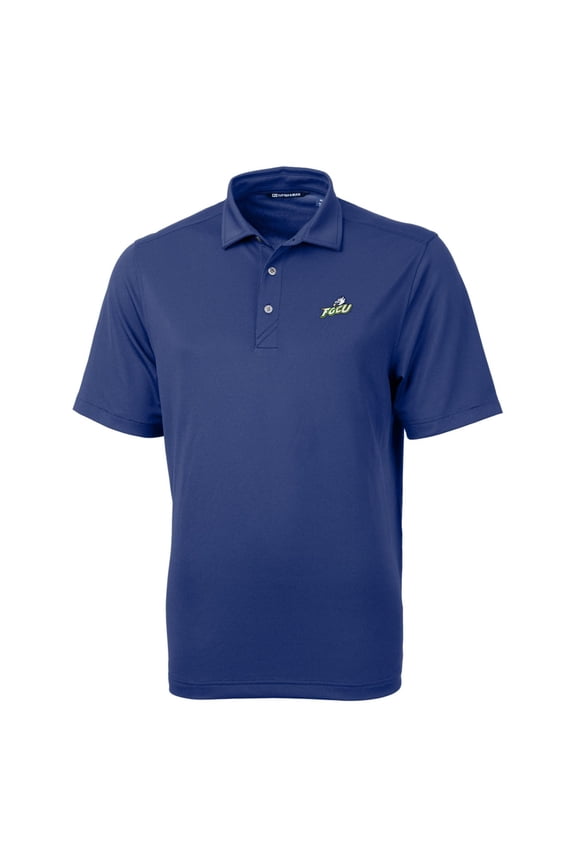 Men's Cutter & Buck Blue Florida Gulf Coast Eagles Big & Tall Virtue Eco Pique Recycled Polo