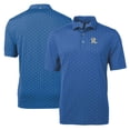 thumbnail image 1 of Men's Cutter & Buck Blue Frisco RoughRiders Virtue Eco Pique Tile Print Recycled Polo, 1 of 3