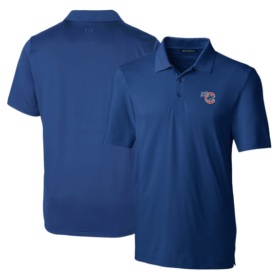 Men's Cutter & Buck Blue Iowa Cubs DryTec Forge Stretch Polo