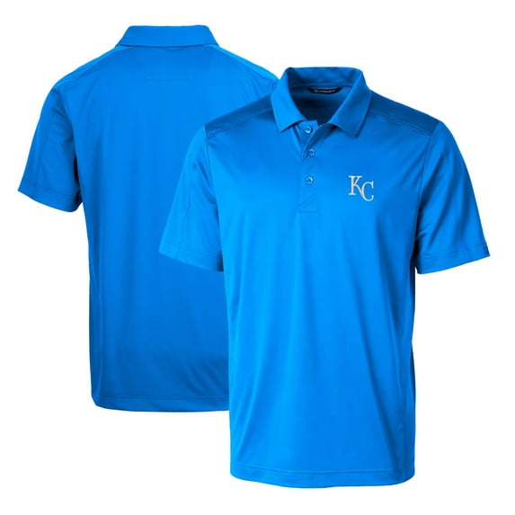 Men's Cutter & Buck Blue Kansas City Royals Prospect Textured Stretch Polo