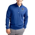 thumbnail image 1 of Men's-Cutter & Buck  Blue Kansas Jayhawks DryTec Traverse Stretch Eco Tri-Blend Quarter-Zip Pullover, 1 of 2