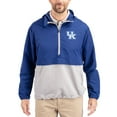 thumbnail image 1 of Men's Cutter & Buck Blue Kentucky Wildcats Charter Eco Recycled Half-Zip Anorak Jacket, 1 of 2
