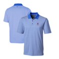 thumbnail image 1 of Men's Cutter & Buck Blue New England Patriots Throwback Logo Forge Tonal Stripe Stretch Polo, 1 of 3