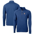 thumbnail image 1 of Men's Cutter & Buck Blue New York Mets Big & Tall Adapt Eco Knit Stretch Recycled Quarter-Zip Pullover Top, 1 of 3