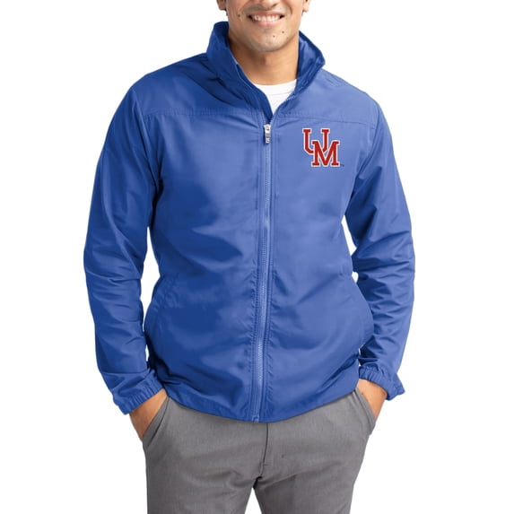Men's Cutter & Buck Blue Ole Miss Rebels Charter Eco Recycled Full-Zip Jacket