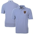 thumbnail image 1 of Men's-Cutter & Buck  Blue Real Salt Lake Big & Tall Virtue Eco Pique Stripe Recycled Polo, 1 of 3