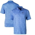 thumbnail image 1 of Men's Cutter & Buck Blue Seattle Seahawks Throwback Logo Pike Constellation Stretch Polo, 1 of 3