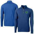 thumbnail image 1 of Men's-Cutter & Buck  Blue Seattle Sounders FC Big & Tall Adapt Eco Knit Stretch Recycled Quarter-Zip Pullover, 1 of 3