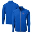 thumbnail image 1 of Men's Cutter & Buck  Blue South Bend Cubs Adapt Eco Knit Hybrid Recycled Full-Zip Jacket, 1 of 3
