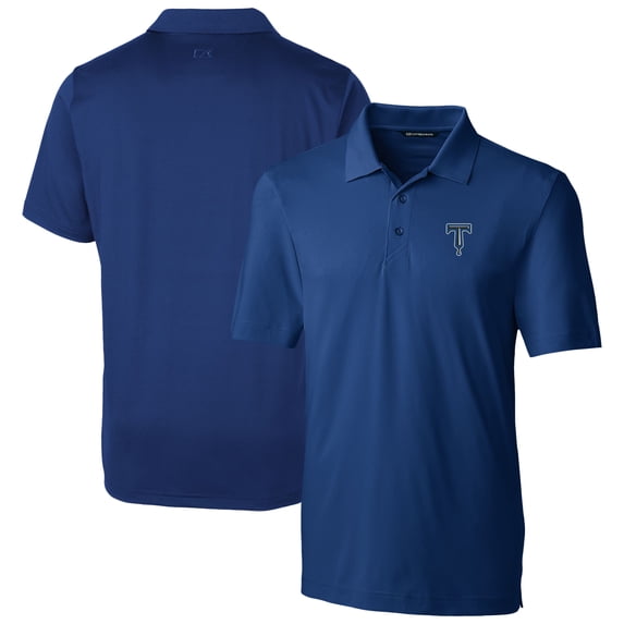 Men's Cutter & Buck Blue Tulsa Drillers Big & Tall DryTec Forge Stretch Polo