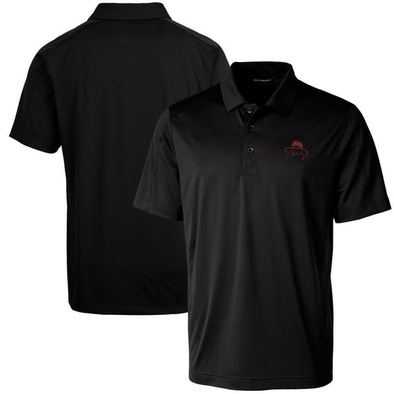 Men's Cutter & Buck Bobby Bowden Black Florida State Seminoles Big & Tall Prospect Textured Stretch DryTec Polo