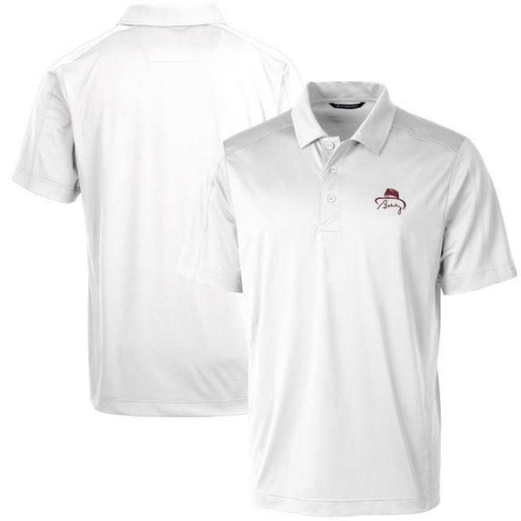 Men's Cutter & Buck Bobby Bowden White Florida State Seminoles Big & Tall Prospect Textured Stretch DryTec Polo