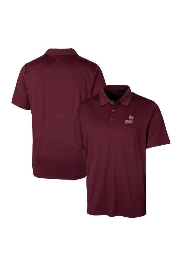 Men's Cutter & Buck Burgundy Arizona State Sun Devils Forge Stretch Polo