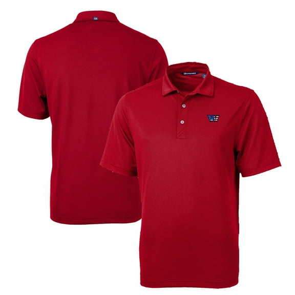 Men's Cutter & Buck Burgundy Washington Commanders Big & Tall Virtue Eco Pique Recycled Polo