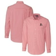 thumbnail image 1 of Men's Cutter & Buck Cardinal Arkansas Razorbacks Easy Care Stretch Gingham Long Sleeve Button-Down Shirt, 1 of 3