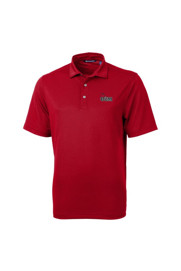 Men's Cutter & Buck Cardinal Central Missouri Mules Big & Tall Virtue Eco Pique Recycled Polo