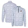 thumbnail image 1 of Men's Cutter & Buck Charcoal Arizona State Sun Devils Vault Traverse Camo Print Stretch Quarter-Zip Pullover Top, 1 of 3