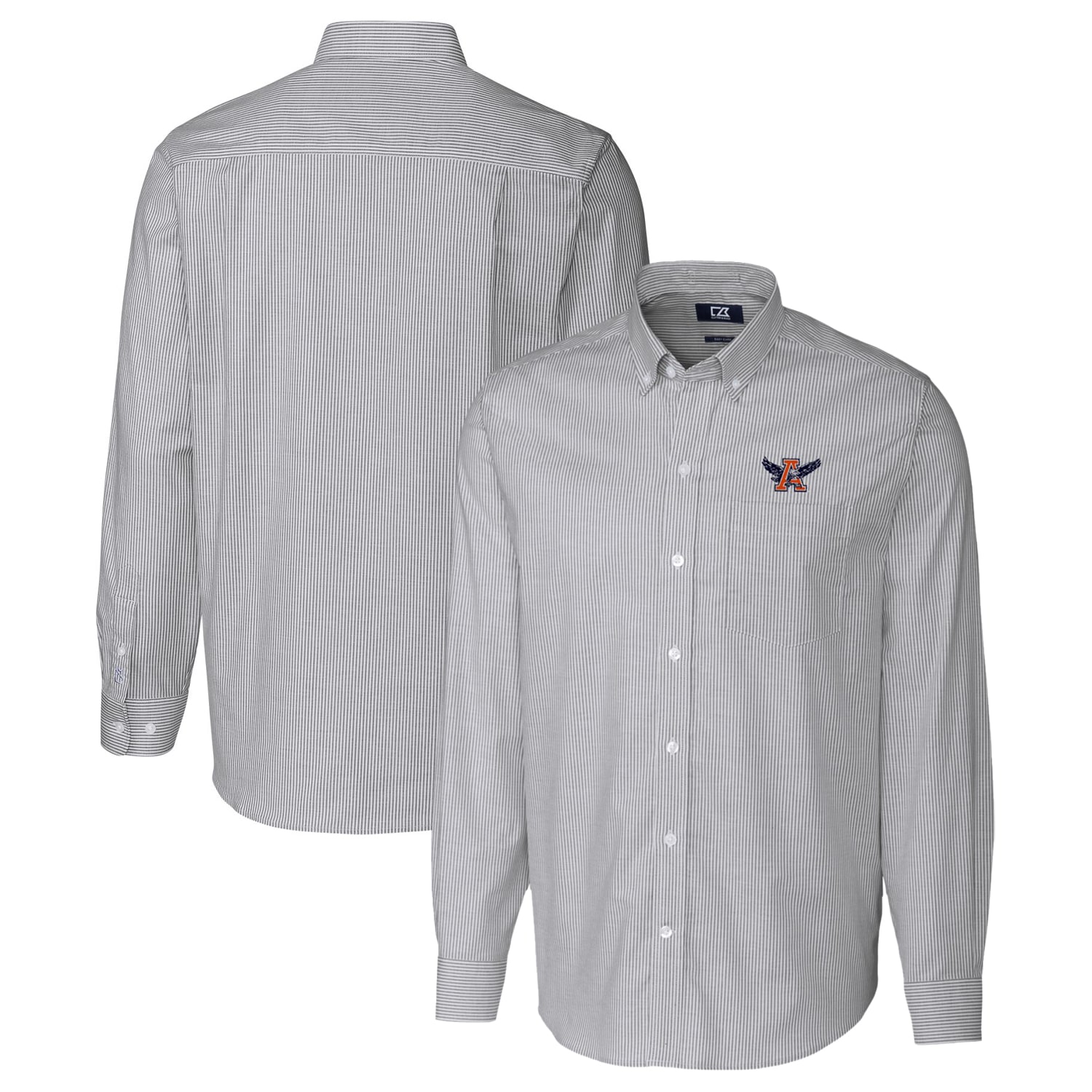 Men's Cutter & Buck Charcoal Auburn Tigers Vault Stretch Oxford Stripe Long Sleeve Button-Down Shirt - Walmart.com Men's Cutter & Buck Charcoal Auburn Tigers Vault Stretch Oxford Stripe Long Sleeve Button-Down Shirt - Walmart.com