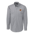 thumbnail image 1 of Men's Cutter & Buck Charcoal Baltimore Orioles Big & Tall Stretch Gingham Long Sleeve Button-Down Shirt, 1 of 1
