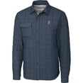 thumbnail image 1 of Men's Cutter & Buck Charcoal Boston Red Sox Big & Tall Rainier Shirt Jacket, 1 of 1