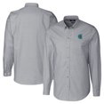 thumbnail image 1 of Men's Cutter & Buck  Charcoal Charlotte Knights Big & Tall Oxford Stretch Long Sleeve Button-Down Dress Shirt, 1 of 3