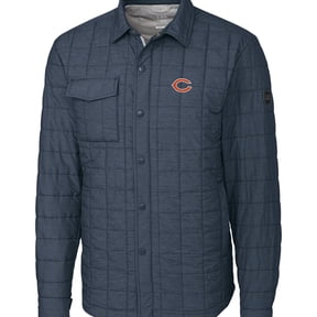 Men's Cutter & Buck Charcoal Chicago Bears Rainier Shirt Jacket