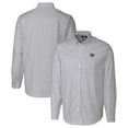 thumbnail image 1 of Men's Cutter & Buck Charcoal Cincinnati Bearcats Vault Stretch Oxford Stripe Long Sleeve Button-Down Shirt, 1 of 3