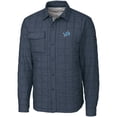 thumbnail image 1 of Men's Cutter & Buck Charcoal Detroit Lions Big & Tall Rainier Shirt Jacket, 1 of 1