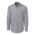 thumbnail image 1 of Men's Cutter & Buck Charcoal Detroit Lions Big & Tall Stretch Gingham Long Sleeve Woven Button Down Shirt, 1 of 1