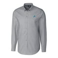 thumbnail image 1 of Men's Cutter & Buck Charcoal Detroit Lions Big & Tall Stretch Oxford Long Sleeve Woven Button-Down Shirt, 1 of 1