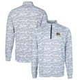 thumbnail image 1 of Men's Cutter & Buck Charcoal Drexel Dragons Big & Tall Traverse Camo Print Stretch Quarter-Zip Pullover Top, 1 of 3