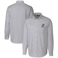 thumbnail image 1 of Men's Cutter & Buck  Charcoal ETSU Buccaneers Vault Striped Stretch Oxford Long Sleeve Dress Shirt, 1 of 3