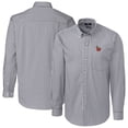 thumbnail image 1 of Men's Cutter & Buck Charcoal Fort Wayne TinCaps Easy Care Stretch Gingham Long Sleeve Button-Down Shirt, 1 of 3