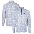 thumbnail image 1 of Men's Cutter & Buck Charcoal Fort Wayne TinCaps Traverse Camo Print Stretch Quarter-Zip Pullover Top, 1 of 3