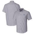 thumbnail image 1 of Men's Cutter & Buck Charcoal Fresno State Bulldogs Vault Stretch Oxford Short Sleeve Button-Down Shirt, 1 of 3