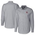 thumbnail image 1 of Men's Cutter & Buck  Charcoal Frisco RoughRiders Big & Tall Oxford Stretch Long Sleeve Button-Down Dress Shirt, 1 of 3