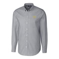 thumbnail image 1 of Men's Cutter & Buck Charcoal GA Tech Yellow Jackets Stretch Oxford Big & Tall Long Sleeve Button-Down Shirt, 1 of 1
