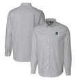 thumbnail image 1 of Men's Cutter & Buck Charcoal Georgetown Hoyas Vault Big & Tall Oxford Stripe Long Sleeve Button-Down Shirt, 1 of 3