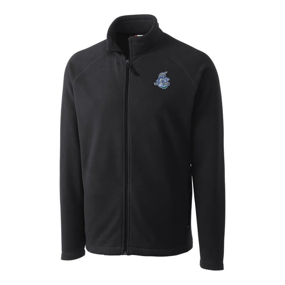 Men's Cutter & Buck Charcoal Hartford Yard Goats Clique Summit Performance Fleece Full-Zip Jacket