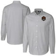 thumbnail image 1 of Men's Cutter & Buck Charcoal Houston Dynamo FC Stretch Oxford Stripe Long Sleeve Tri-Blend Button-Down Shirt, 1 of 3