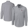 thumbnail image 1 of Men's Cutter & Buck  Charcoal Iowa Cubs Big & Tall Easy Care Stretch Gingham Long Sleeve Button-Down Shirt, 1 of 3