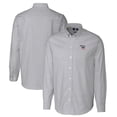 thumbnail image 1 of Men's Cutter & Buck  Charcoal Iowa Cubs Oxford Stretch Stripe Long Sleeve Button-Down Dress Shirt, 1 of 3