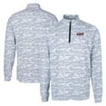 thumbnail image 1 of Men's Cutter & Buck  Charcoal Lansing Lugnuts Big & Tall Traverse Camo Print Stretch Quarter-Zip Pullover Top, 1 of 3