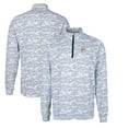 thumbnail image 1 of Men's Cutter & Buck Charcoal Miami Dolphins Throwback Logo Big & Tall Traverse Camo Print Stretch Quarter-Zip Pullover, 1 of 3