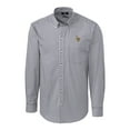 thumbnail image 1 of Men's Cutter & Buck Charcoal Minnesota Vikings Big & Tall Stretch Gingham Long Sleeve Woven Button Down Shirt, 1 of 1