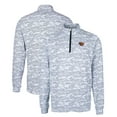 thumbnail image 1 of Men's Cutter & Buck Charcoal Oregon State Beavers Big & Tall Traverse Camo Print Stretch Quarter-Zip Pullover Top, 1 of 3