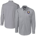 thumbnail image 1 of Men's Cutter & Buck  Charcoal Orlando City SC Big & Tall Big & Tall Easy Care Stretch Gingham Long Sleeve Dress Shirt, 1 of 3