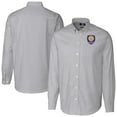 thumbnail image 1 of Men's-Cutter & Buck  Charcoal Orlando City SC Stretch Oxford Stripe Tri-Blend Long Sleeve Button-Down Shirt, 1 of 3